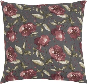 Borg Living Putetrekk - 100% Bomull - Flower Red - 60x63 Cm