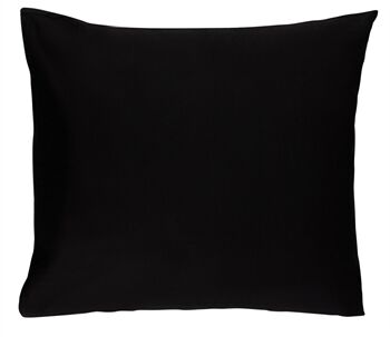 Borg Living Putetrekk - 100% Bomull - Svart - 60x63 Cm