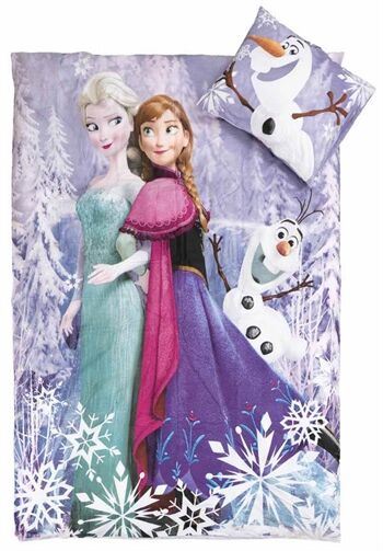 Björna Disney Sengetøj - Frozen -  100% Bomuld - 150x210 Cm