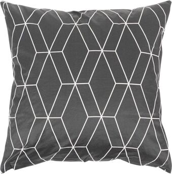 Borg Living Putetrekk - 100% Bomullssateng - Chain Black - 60x63cm