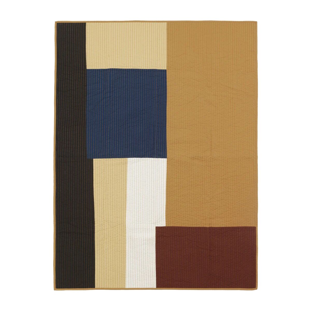 Ferm Living Shay pledd 130x180 cm Mustard