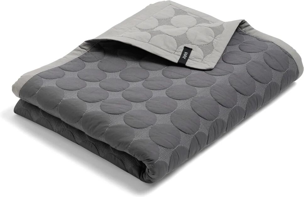 HAY Mega Dot sengeteppe 195x245 cm Dark grey