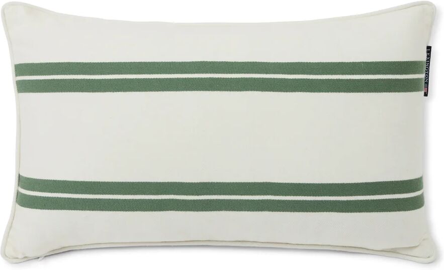 Lexington Side Striped pute small 30 x 50 cm White-green