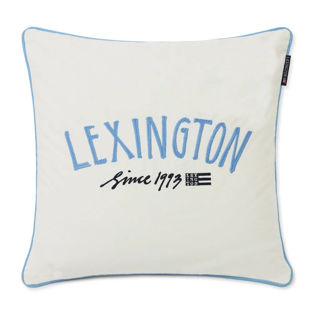 Lexington Since 1993 Organic Cotton putevar 50 x 50 cm White-blue