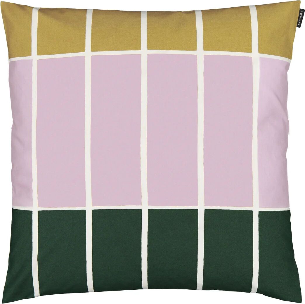 Marimekko Tiiliskivi putetrekk 50x50 cm Beige-rosa-mørkegrønn