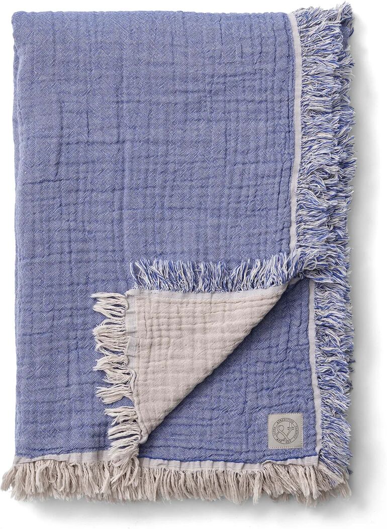 &Tradition Collect bomullspledd SC32 140x210 cm Cloud & Blue (beige-blå)