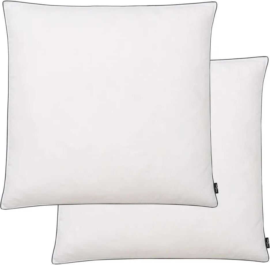 vidaXL Almofadas 2 pcs enchimento de penugem/penas 80x80 cm branco