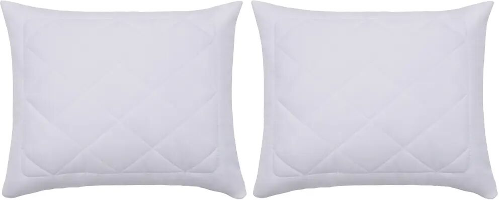 vidaXL Protetores de almofadas 2 pcs 60x70 cm branco