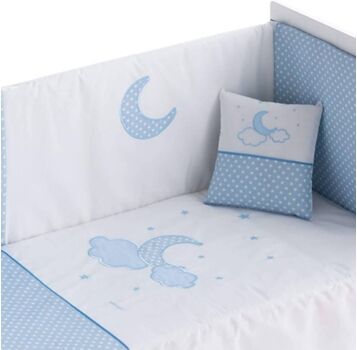 Pekebaby Edredão 3 Peças Moon Azul 70x140 cm