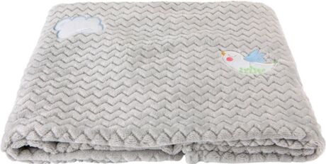 Rebelde Cobertor para Alcofa Confetti Baby Fleece Cinzento (90x75)