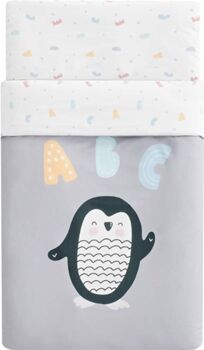 Pekebaby Conjunto para Cama de Bebé Penguin (100x135 cm)