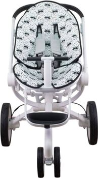 Janabebé Forra JANABEBE para Quinny Moodd Cam Cubo Stokke e Cybex Priam Deluxe Raccoon