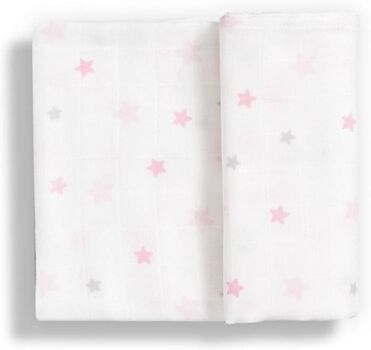 Gloop Fralda de Pano Estrelas Rosa (70 x 70 cm)