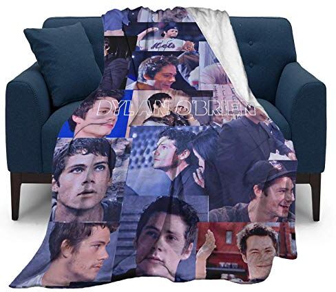 N \ A Dylan Obrien ultra-mjuk mikrofleece överkastfiltar för bäddsoffa soffa mysig varm 3D-tryckt filt för barn vuxna 127 x 102 cm