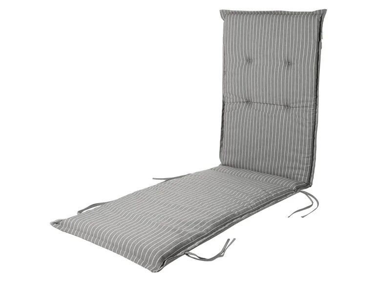 FLORABEST® Obojstranný podsedák na ležadlo, 189 x 50 cm (pruhy/šedá)
