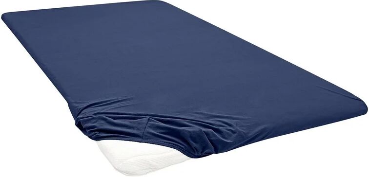 Biberna Napínacia plachta na vrchný matrac (180 – 200 x 200 cm, indigo)