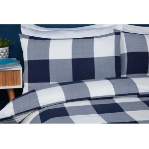 Brambly Cottage Eaubonne Navy 100% Cotton 200 TC Duvet Cover Set Double - 1 Standard Pillowcase