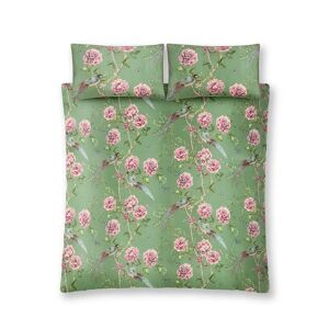 Paloma Home Vintage Chinoiserie Blossom Bed Set green/indigo Double - 2 Standard Pillowcases