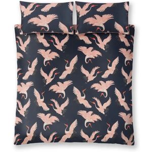 Paloma Home Oriental Birds Blossom Bed Set pink/black Double - 2 Standard Pillowcases