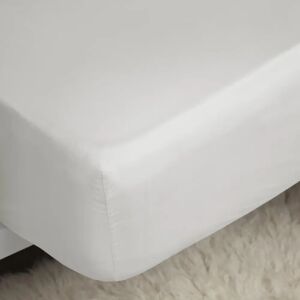 Symple Stuff Lucera 200 Thread Count Egyptian Quality Cotton Fitted Sheet white Kingsize (152 x 198 cm)