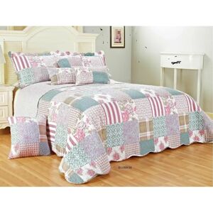 World Menagerie Hargimont Luxury Bedspread pink 275.0 H x 255.0 W x 1.0 D cm