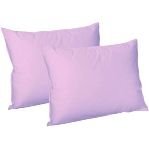 ARLINENS (Plain Dyed Poly Cotton Fitted Sheet (Lilac,Pair of Pillowcases)) Plain Dye Poly