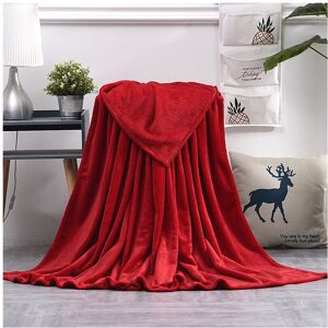 Unbranded (Red, 50X70cm-Mini Size) 22 Solid Colors Sumptuous Light Winter Flannel Plush Fl