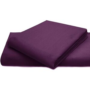 AmigoZone (Aubergine, Double) Full Flat Sheet Bed Sheets 100% Poly Cotton Single Double Ki