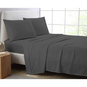 AmigoZone (Chocolate, King) Full Flat Sheet Bed Sheets 100% Poly Cotton Single Double King