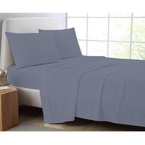 AmigoZone (Grey, Super King) Full Flat Sheet Bed Sheets 100% Poly Cotton Single Double Kin