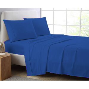 AmigoZone (Royal, Double) Full Flat Sheet Bed Sheets 100% Poly Cotton Single Double King S