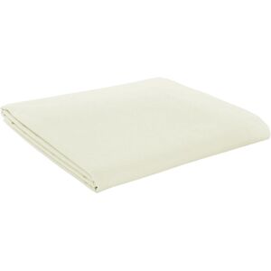 AmigoZone ( King Flat sheet, Cream ) Luxury Flat Sheets Bed Sheets PolyCotton Percale