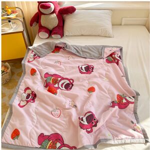 VEISHET (Lotso) Quilt Kids Summer Toy Story Antibacterial Air Conditioning Blanket Gifts