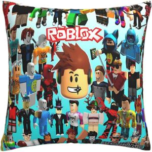 KEROTA Soft Cushion Covers Pillowcases,Roblox Decorative Large Square Colourful Washabl