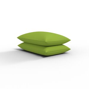 ARLINENS (Plain Dyed Poly Cotton Fitted Sheet (Lime Green,Pair of Pillowcases)) Plain Dye