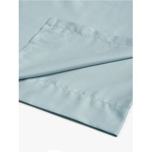 John Lewis Crisp & Fresh 200 Thread Count Egyptian Cotton Flat Sheet - Duck Egg - Unisex - Size: Super king