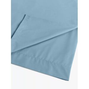 John Lewis Crisp & Fresh 200 Thread Count Egyptian Cotton Flat Sheet - Lake Blue - Unisex - Size: Double