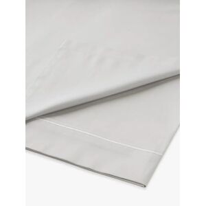 John Lewis Crisp & Fresh 400 Thread Count Egyptian Cotton Flat Sheet - Dove Grey - Unisex - Size: Super King
