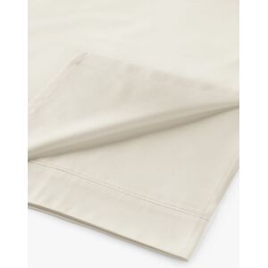 John Lewis Soft & Silky 400 Thread Count Egyptian Cotton Flat Sheet - Natural Cream - Unisex - Size: Double