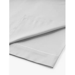 John Lewis Soft & Silky 400 Thread Count Egyptian Cotton Flat Sheet - Cool Grey - Unisex - Size: Double