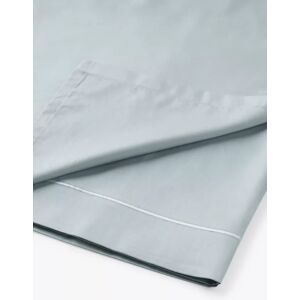 John Lewis Soft & Silky 400 Thread Count Egyptian Cotton Flat Sheet - Ice Blue - Unisex - Size: Double