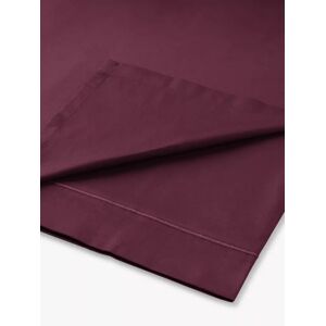John Lewis Soft & Silky 400 Thread Count Egyptian Cotton Flat Sheet - Mulberry - Unisex - Size: Double