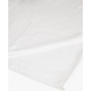 John Lewis Comfy & Relaxed Washed Linen Flat Sheets - Oyster White - Unisex - Size: Double