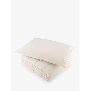 Floks Luxury British Wool Duvet & Pillow Bundle, 4-5 Tog - Neutral - Unisex - Size: Super King, 260 x 220cm