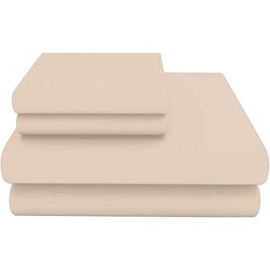 Odeur Latte Flat Sheet King Size 254CM x 274CM - Easy Care Kingsize Flat Bed Sheets King Size Flat Sheet - Poly Cotton Kingsize Flat Sheets King Size Sheets Flat King Size Flat Sheets Cotton