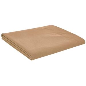 R&Z Luxury Percale Quality Polycotton Flat Sheet Easy Care (Latte, King)