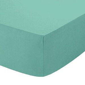 Comfy Nights Extra Deep 40Cm PolyCotton Easy Care Pecale Fitted Sheet Or Pillow Pair, Pillow Pair - Mint Green