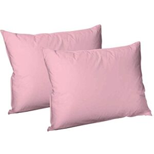 A&R AR's FITTED SHEET POLYCOTTON NON IRON SINGLE DOUBLE KING SUPER KING SIZE (Pair Of Housewife Pillwcases, Baby Pink)