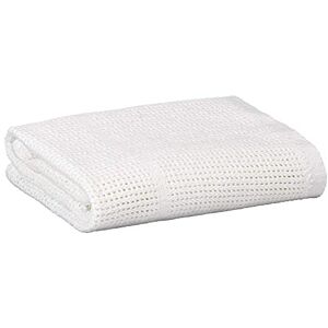 E&a Distribution Limited Baby Extra Soft Pram/Travel/Moses Basket Cellular Blanket 100% Cotton (White)