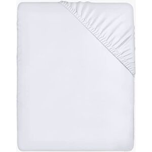 Utopia Bedding Fitted Sheet Single, White - Deep Pocket 14 inch (35 cm) - Easy Care - Soft Brushed Microfibre Fabric - Shrinkage and Fade Resistant - Bottom Sheet